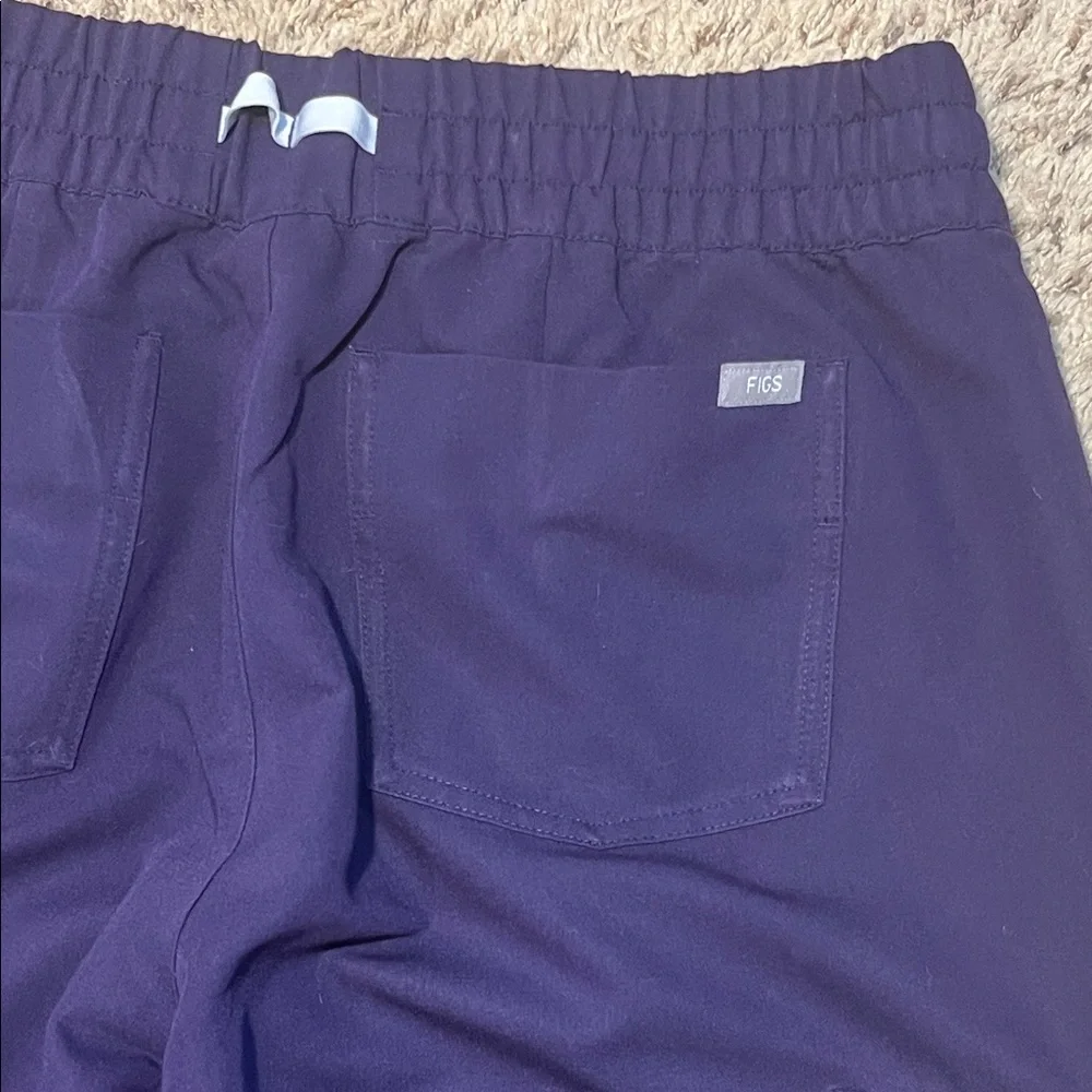 FIGS Zamora Jogger Scrub Pants 11 Pocket Technical Collection- Eggplant - Picture 9 of 11